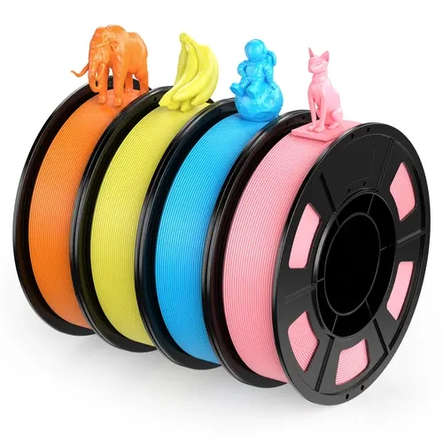 ENTINA 4 Color PLA 3D Printer Filament  Small Bundle, 1.75mm,  ±0.02mm, 250g x 4 Spools Set,Not for 1kg AMS/Multi-Color Systems,No  Warping &Tanglinng,printer filament bundle,filament maker