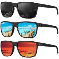 KALIYADI 3 Pairs Polarized Square Sunglasses qualty HD polzrized lenses Classic Design Lightweight Framework Unisex Travel Accessories Fits all face shapes UV400(S45)