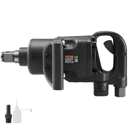 VEVOR 1-in High Power Pneumatic Air Impact Wrench, 2730 ft-lbs Reverse Torque, 2 Handles, 6-stage Speed Dial, 17lb Lightweight Tool, 2400 ft-lbs Performance, for Tractor Tires & Rusted Fasteners