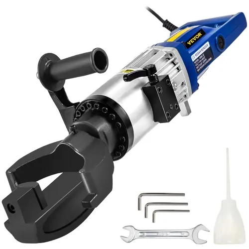 VEVOR Heavy Duty Electric Hydraulic Rebar Bender with Copper Coil Motor, 1200W, 0.9in (22mm), 110V Portable Handheld, 1-Button Start, 5s 0-90° Bend, Handles, Pressure Relief, Excellent Performance for Construction Engineering