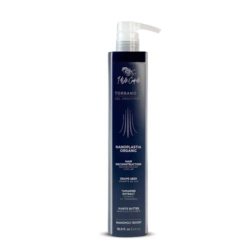 I Belli Capelli Torrano Ultimate Nanoplasty Straightening Super Gel - 500ml/16.9oz Unisex Adults' Dry Haircare Mild Gel with Aloe Moisture, Lactic Acid, Creatine, Glycine, Voluminous Hair, Shiny Effect, Organic, Cruelty Free, Parfumed