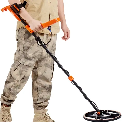 VEVOR Handheld Portable Gold Metal Detector Full Kit, 12" Wide Sweep Coil Rechargeable Professional Model with 39-50in Adjustable Handle, LCD 7 Modes, Advanced DSP Chip, Bluetooth Headset, IP68 Waterproof, 4 Batteries, Battery Charger for Treasure Hunting