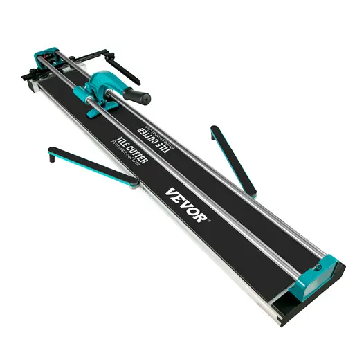 VEVOR Aluminum Frame Blade Tile Cutter Tool, 48"/1200mm Manual Cutting Machine with Laser Guide, Rulers, Anti-Skid Grip, High Accuracy for Ceramic Tiles Smooth Slide Cuts