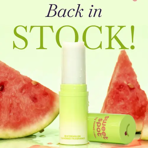 [Sweet Spot] Watermelon Flavored Solid Fragrance | Fruity Perfume With Flavor | Portable Perfume | Fresh and Captivating Scent | Solid Fragrance Stick | Vegan Cruelty Free Woman Owned Business