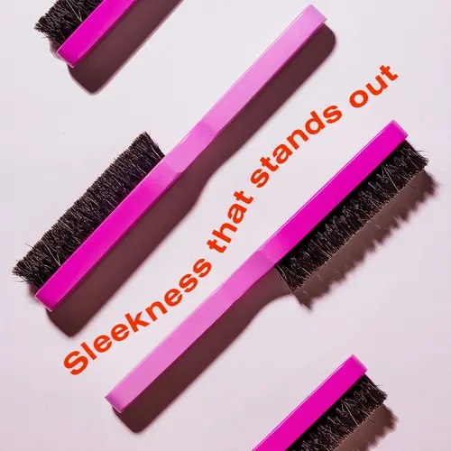 The Frontal Queen Slick Down Pro Styler Brush for Haircare Smoothing Heatless Use with 100% Boar Bristles for Effortless Styling