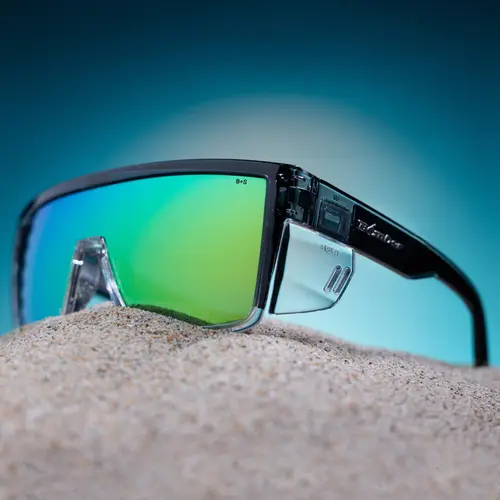 Bomber Eyewear Buzz Bomb Men's Safety Sunglasses - ANSI Z87+ Certified Safety Gear, Full Frame, Removable Side Shields, UV Protection, Polarized/Standard Lenses, Unisex Work Accessories for Job Site, Fishing