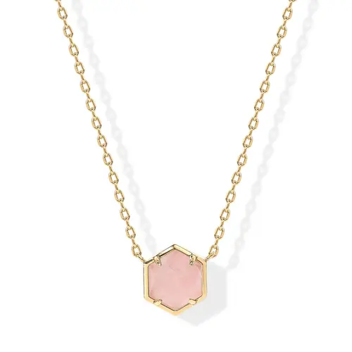 PAVOI 14K Gold Plated Women's Gemstone Pendant Necklace with Dainty Chain