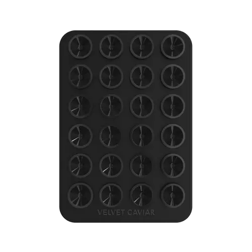 Velvet Caviar Black MightyGrip Magnetic Cellphone Mount - MagSafe Compatible, Strong Suction, Shiny Durable, 360-Degree Magnetic Silicone Grip, Portable Phone Stand, Residue-Free for Mobile/Smartphone Devices & Vehicles
