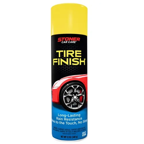 Stoner Car Care More Shine Tire Finish - 12oz Auto Accessories Spray, Deep Matte Black Finish, Long-Lasting Rain-Resistant Protection, Wipe-Free, No Sling, Dry-to-Touch, Safe for All Terrain Tires, Fast Application for Cars, Trucks & SUVs, Fast Spray-On
