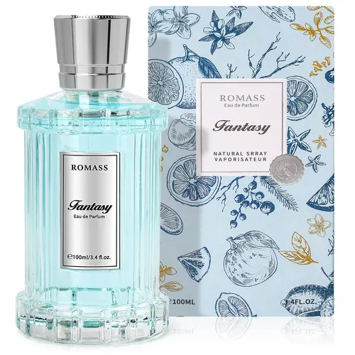 ROMASS   Fantasy Unisex Eau de Parfum | Exotic Floral Woody Amber Fragrance with Orange Blossom, Jasmine, Rose, Vanilla & Cedar | 100ml/3.4oz TikTokShopBlackFriday #Summervibes summerwins