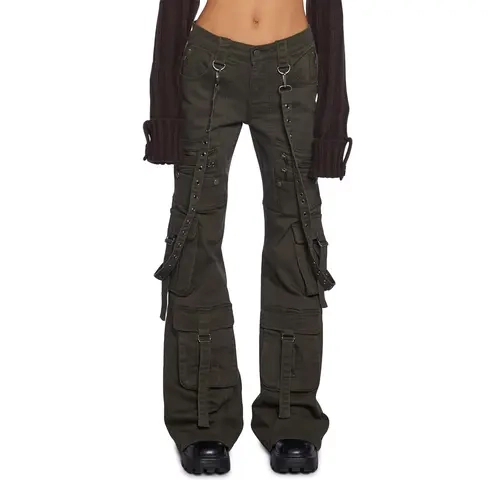 Aurora Cargo Jeans - Twill Green