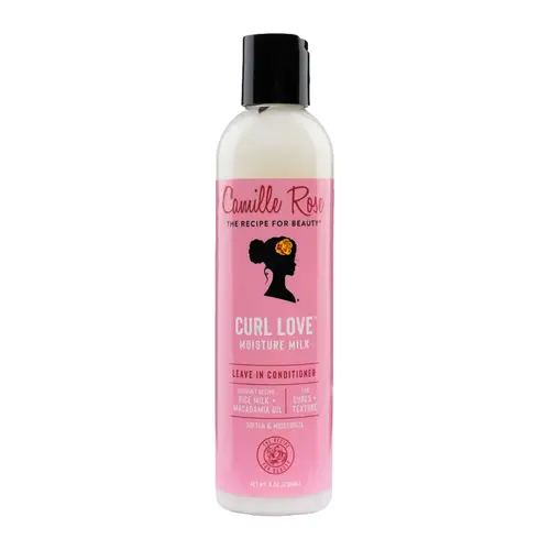 Curl Love Moisture Milk - 8oz Softening Leave-In Conditioner with Macadamia Seed Oil, Rice Milk & Elm Bark for Hydration, Detangling, Breakage Prevention - Curly Hair & Coils (Haircare Leave-In) | CamilleRose