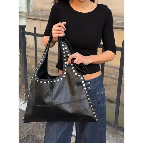 Tell The Truth Studded Bag Black / Silver