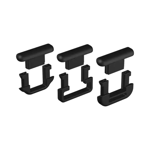 Durable Pet Collar Attachment Clips - 3 Sets with Different Widths, Secure Fit for Dog Collars & Harnesses, Ideal to Securely Attach GPS to Harness Straps