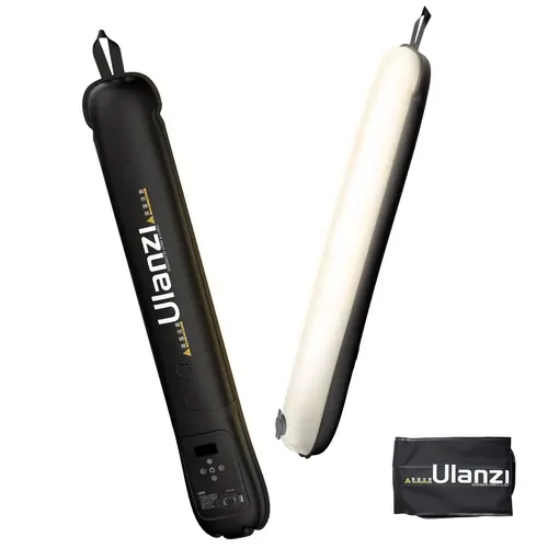 Ulanzi Portable Inflatable Air Tube Light UA12-UA20, Compact Photographic Fill Light Kit - Handheld Magnetic Mount 12W-20W, 2700K-6500K, CRI 95+, 12 Preset Effects, 1/4" Stand Mount, Easy Deflation, 55 Minutes (UA20) for Video Streaming & Photography