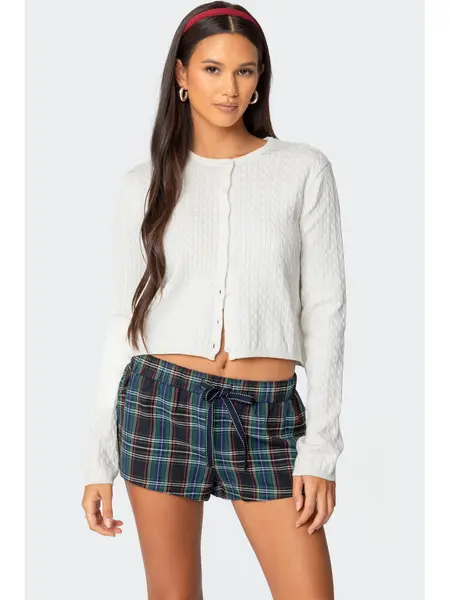 Crisada Cable Knit Cardigan