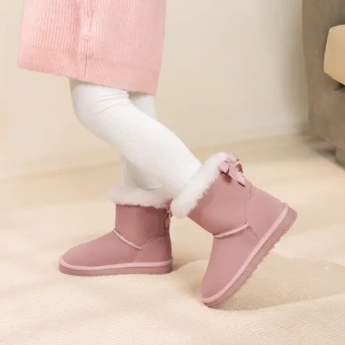 DREAM PAIRS Toddler Classic Ankle Winter Boots (3-6 Years, 5T, 6T) for Boys & Girls, Round Toe, Side Zipper, Plush Fur Lining, Grippy Slip-Resistant Tread, Cozy for Play & Party, Indoor/Outdoor Use