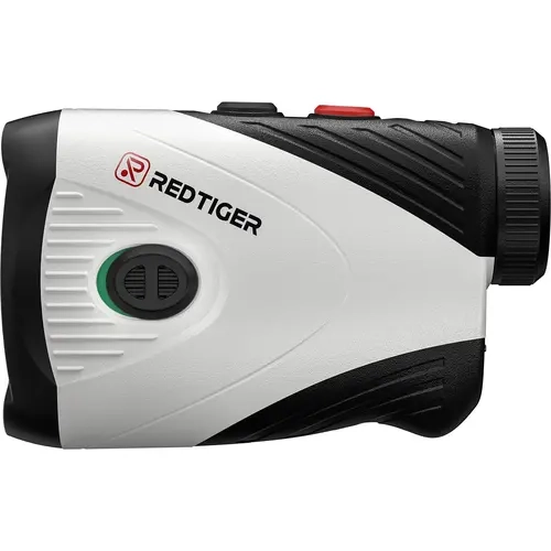 REDTIGER Golf Rangefinder with Slope On/Off,7X Magnification 1200 Yards | Flag Pole Lock with Vibration,IP54 Water Resistant,Rechargeable,Magnetic Suction，GolfVue Series 1,White