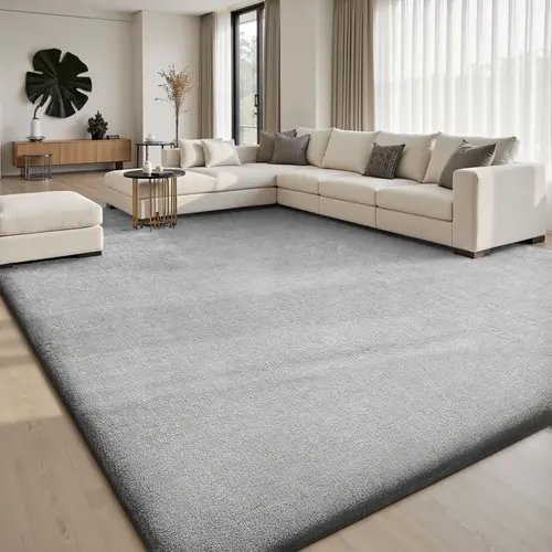FAMVAL Dense Plush Area Rug, Thick and Soft with Non-Slip Design for Living Room, Bedroom, Nursery, Kids' Room, Playroom, Apartment and Dorm giftideas