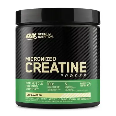 Optimum Nutrition Micronized Creatine Monohydrate Powder 5g Servings 60 Servings Unflavored Keto Friendly Healthcare Fitness Supplement