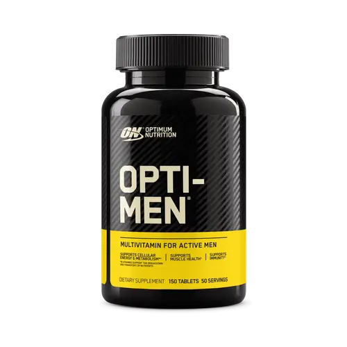 Optimum Nutrition Opti-Men Daily Dietary Supplement Tablets - Advanced Supplements Daily System for Adults, 21 Vitamins+Minerals (C,D,E,B12,Zinc), 275+mg B Complex, 1g Free-Form Amino Acids, 18 Fruit & Vegetable Concentrates, 4.97oz Fitness Support