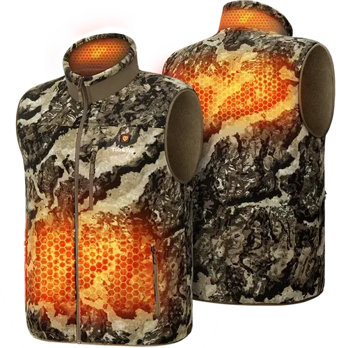 [Tidewe Hunting winter] Tidewe ThermCore Men's Heated Vest Double-Sided Polar Fleece Hunting Vest heated jacket mens clothing #Black Friday Deals