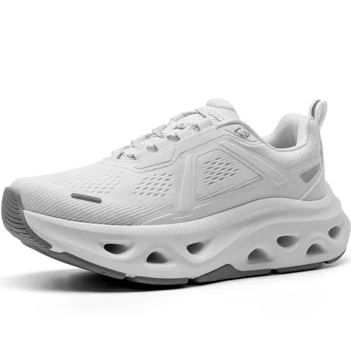 NORTIV 8 MovePropel Women's Breathable Lace-Up Sneakers - Anti-Slip Rubber-Soled, Arch Support Gym Walking Shoes with Reflective Strips for Commuting, Back to School