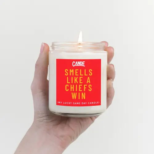 C&E Craft Co. Smells Like a Football Win Candle - 8 oz Soy Team Candle, Game Day Decor & Football Gift for Fans