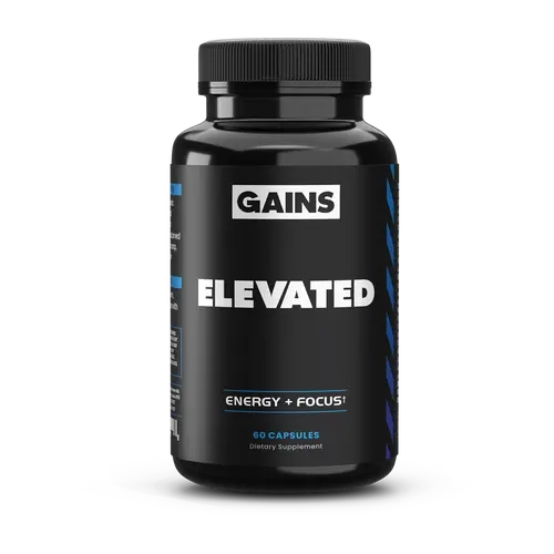 Elevated Energy & Focus Supplement Capsules Boosts Focus, Cognitive Function & Memory - Exotic Nootropic Herb Blend with Whole Food B-Vitamin Complex, Vital Nutrients for Active Energy and Mental Speed