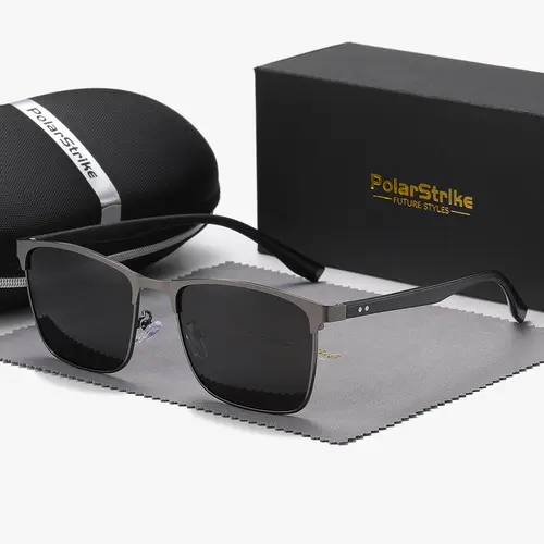 Unisex Vintage Cool Square Frame Polarized Sun Protective Sunglasses, Trendy Casual Uv400 Sunglasses for Everyday Use, Fashion Accessories for Outdoor Activities, Summer Trendy Sunglasses