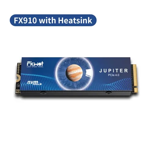 FIKWOT Internal Gaming SSD FX910 Series (FX910_1TB with Heatsink, FX991), M.2 2280 PCIe Gen 4x4 NVMe 3D NAND, 500GB/1TB/2TB/4TB, Up to 7300MB/s Read Speed, TRIM+HMB Supported, 5-Year Service, Excellent Thermal Control, Windows 11 Compatible, PS5/Laptops