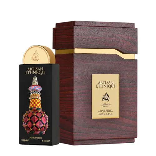 Lattafa | Artisan Ethnique | Unisex Fragrance | 100 ML (3.4 OZ) | Eau De Parfum | Rich vanilla - Warm Amber & Smooth Caramel