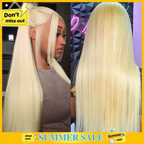 Mamushow 200% Density 13x6 Blonde Lace Frontal Wigs Human Hair 613 Straight Hd Transparent Lace Frontal Wig Pre Plucked With Baby Hair 30 Inch #tiktokshopstockup#SohoChic