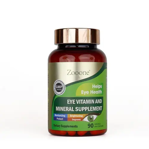 Zooone Lutein Complex Eye Vitamin Daily Dietary Supplement - 180mg Lutein with Zeaxanthin, 90 Tablets, Acerola-Rich Unflavored Capsule Bottle for Eye Health Support