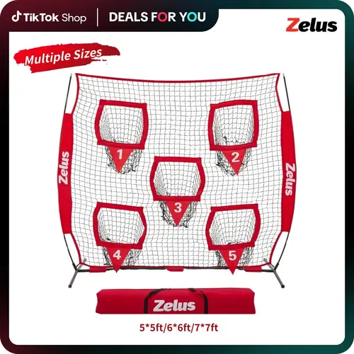 ZELUS Football Kicking Net – Quarterback Training Equipment with 5 Target Pockets for Passing Accuracy. Perfect for All Seasons, Family Sports, Lawn Games, Outdoor Fun & Gift Ideas|#TikTokShopFallDealsForYou
