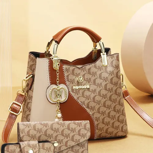 Classic Fashion Versatile Shoulder Bag, High-End Vintage Print Crossbody Backpack, Large Capacity Women's Bag, Casual Handbag Satchel, Casual Geometric Pattern