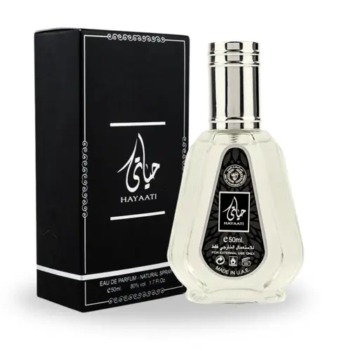 Lattafa Hayaati Eau de Parfum Spray - Unisex Fragrance with Vanilla, 1.7 Oz/50 ml Single Item by Ard Al Zaafaran