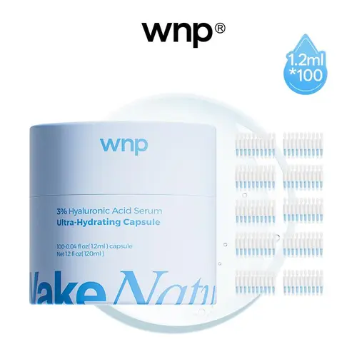 [WNP Official] Ultra-Hydrating Serum – Vegan | 4D Hyaluronic Acid Tubes × 100 | Hydrating | 3% Hyaluronic Acid for Glass Skin | Single-Use Vials | Comforting Hyaluronic Acid Skincare summerwins