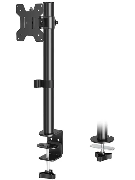 MOUNTUP 13"-32" Single Monitor Mount, Adjustable Monitor Stand for Flat Curved Computer Screen, Black, MU4003-A