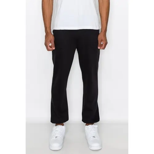 VICTORIOUS Unisex Fleece Sweatpants - 60% Cotton Blend, Lightweight Cozy Loose Fit, Elastic Hem, Adjustable Drawstring, Casual Streetwear Trousers, Sweatpants Built for Relaxed Wear, Unisex Cut for Shared Fits, Everyday Active, Fitness for Everyone