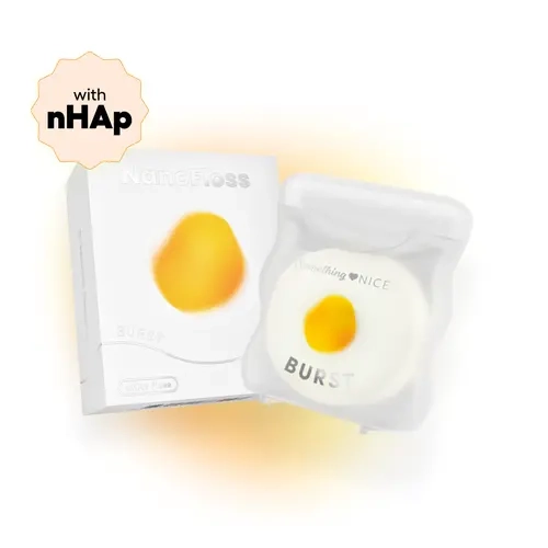 NanoFloss Dental Floss with Nano Hydroxyapatite, Coconut Oil, Soft Woven with Vegan Wax Coating