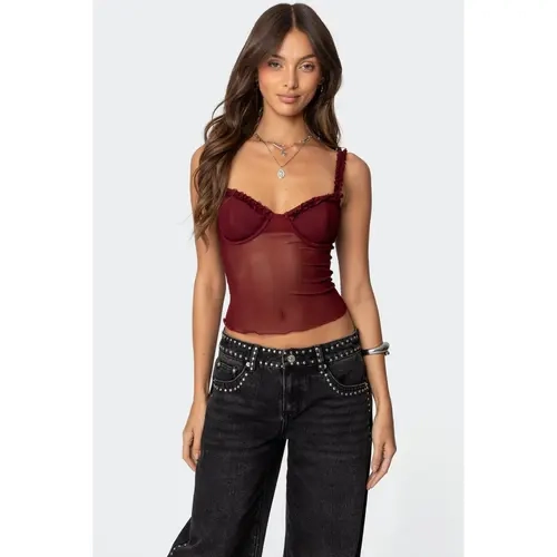 Mercy Sheer Mesh Bra Top