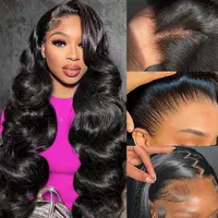 Cynosure Body Wave 13x6 Lace Front Wig Human Hair Pre Plucked Pre Bleached HD Lace Frontal Glueless Drawstring Wigs Pre Everything Wigs for Women #Sohochic