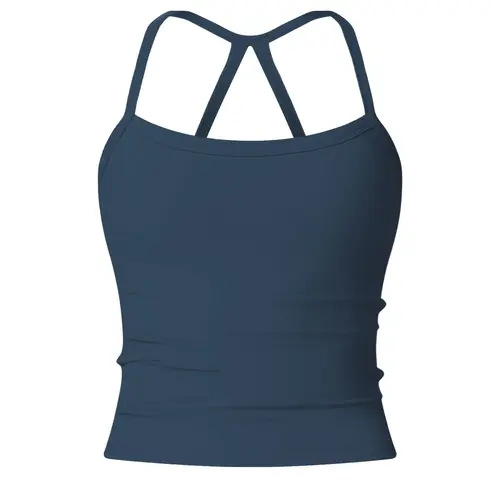 Women's Solid Backless Sports Cami Top, Quick Drying Breathable Sports Cami Top, Ladies Sportswear Gym Clothes for Indoor Outdoor Wear, Workout Tops, Breathable Activewear, Athletic Yoga Tops, Activewear Fitness, Athletic Apparel