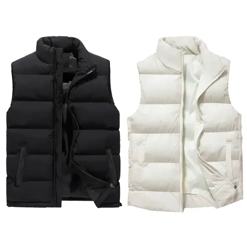 2 Pack Men's Heavyweight Puffer Bubble Vest - (Sizes S - 2XL)