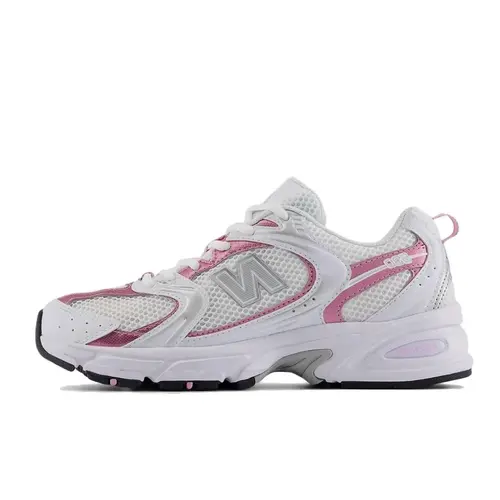 NEW BALANCE 530 Pink Sugar White Women's Classic Shoes Casual Lifestyle Sneakers for Women, Mesh & Leather Construction, ABZORB Midsole Eases Impact, Abzorb Cushion