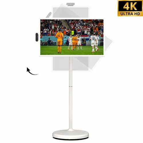 2026 Apolosign Gen 2 Portable Smart TV, Ultra-Large 15000mAh Battery, 24 inch 32 inch True 4K UHD Portable TV, 16(8+8)GB+256GB, Google EDLA-Certified Android 16 OS, Touch Screen, Voice Remote Control, Support Google&Apolosign Calendar