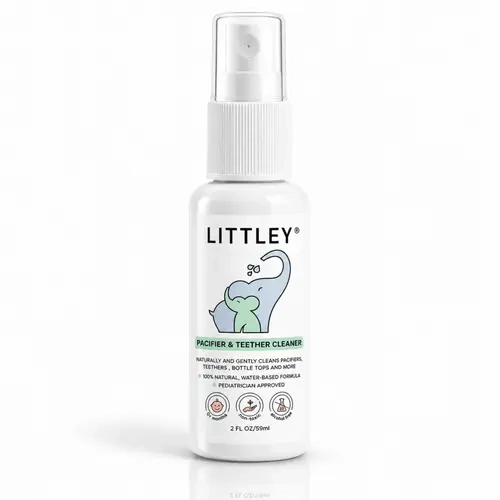 Littley 2oz pacifier & teether cleaner | fragrance-free HOCl spray for pacifiers, teethers and baby essentials