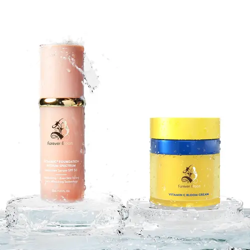 Flawless Skin Duo: BioMimic Foundation Medium Spectrum  and  Vitamin C Bloom Cream