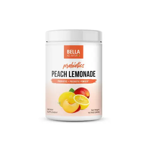 Bella All Natural Probiotics Peach Lemonade for Daily Use